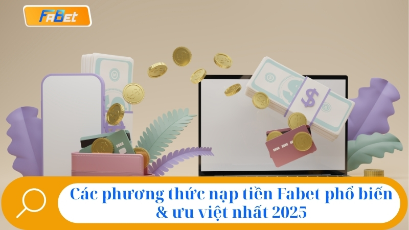 Các phương thức nạp tiền Fabet phổ biến & ưu việt nhất 2025